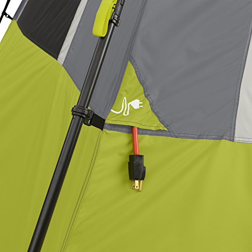 CORE 6 Person Instant Cabin Tent | Portable Large Pop Up Tent with Easy 60 Second Camp Setup for Family Camping | Included Hanging Organizer for