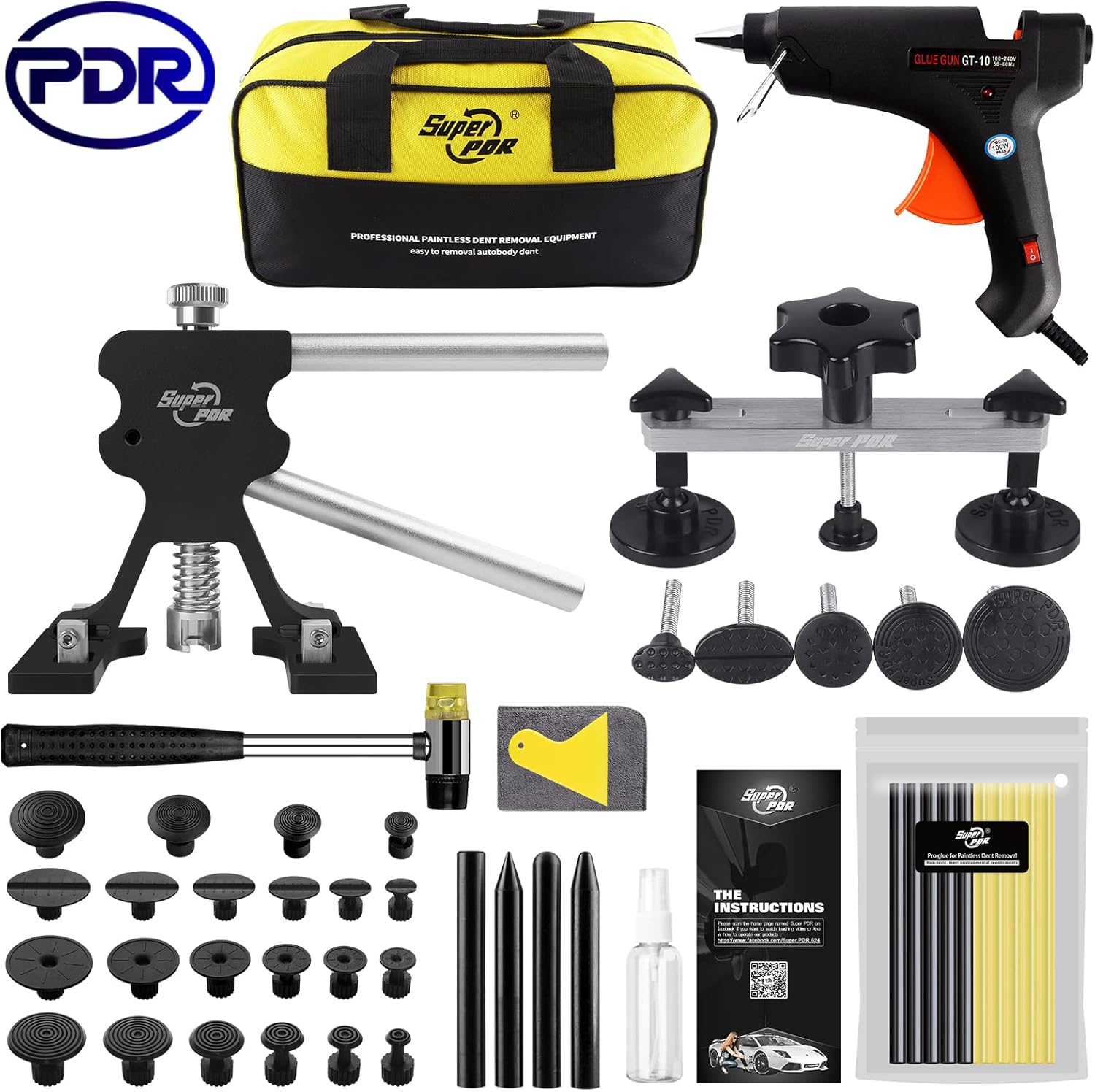 Super PDR Paintless Dent Repair Kit