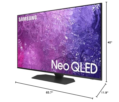 Samsung QN65QN90DA 65 Inch Neo QLED 4K Smart TV (2024) Bundle with 1 YR CPS Enhanced Protection Pack