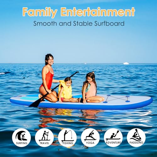 Inflatable Stand Up Paddle Board for Adult All Skill Levels- 10'