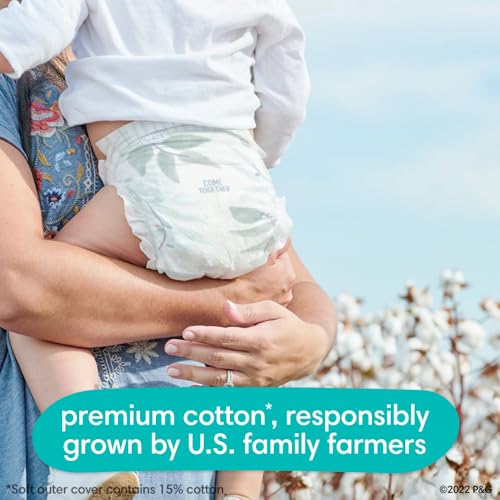 Pampers Pure Protection Diapers - Size 5, One Month Supply (132 Count), Hypoallergenic Premium Disposable Baby Diapers