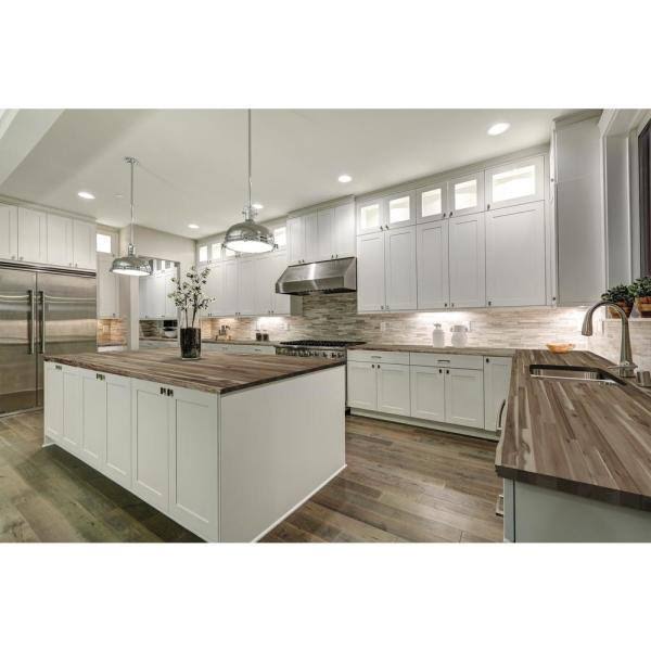Interbuild Acacia 8 ft. L x 25 in. D 1.5 T Butcher Block Countertop in