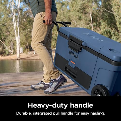 Ninja FrostVault 45qt Wheeled Cooler with Dry Zone, Integrated Fridge-Temp Dry Storage Drawer, Premium Heavy-Duty Insulated Cooler