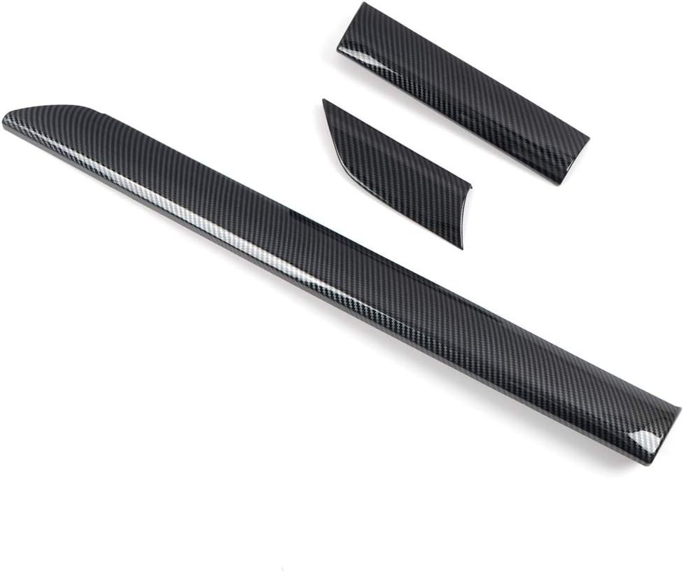 HIGH FLYING for Toyota Tundra 2014-2021 Car Accessories ABS Carbon Fiber Grain Center Consoles A/C Air Outlet Vent Decor Cover Trim 3pcs (Not Fit RHD)