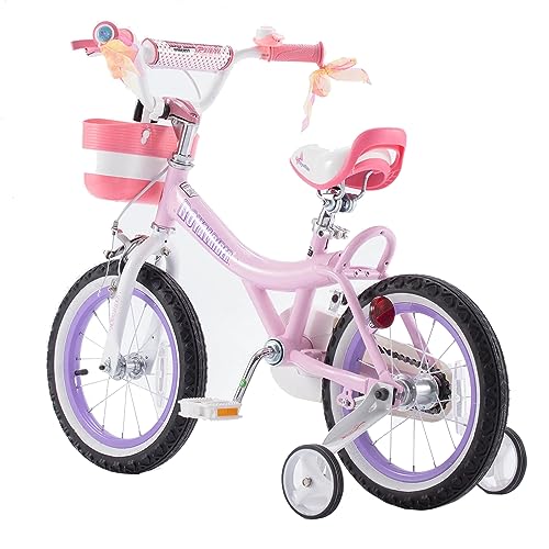 Royalbaby Princess Girls Kids Bike 12 14 16 18 20 Inch Children Bicycle with Basket for Age 3-12 Years