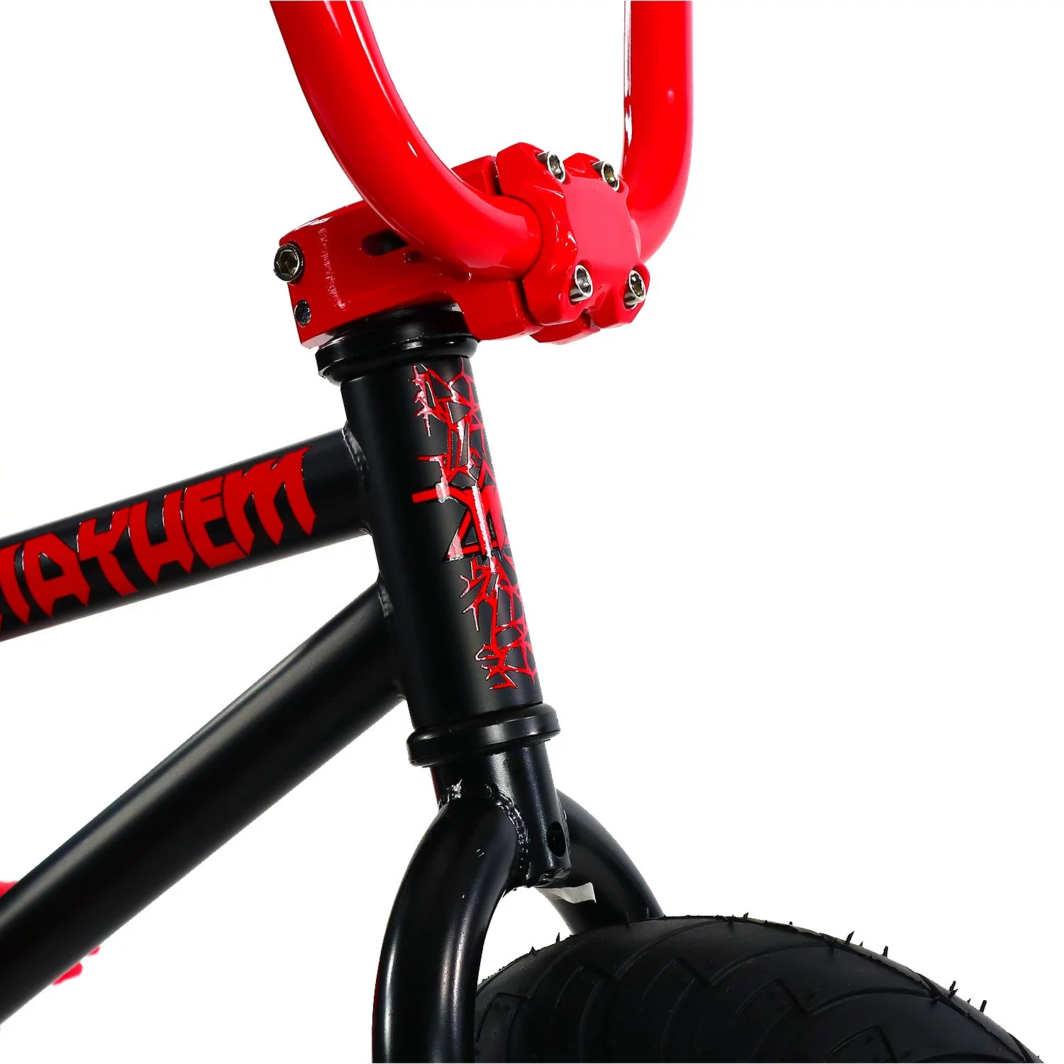 Mayhem Fat Tire Mini BMX RIOT Toxic Green 1 Piece Crank 10 Mini BMX Newest Model Trick Bike