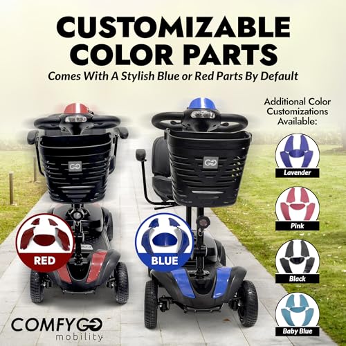 Comfygo Z-4 Electric Mobility Scooter for Adults,Lithium Battery Powered Foldable Scooters for Seniors,350 lbs Weight Capacity