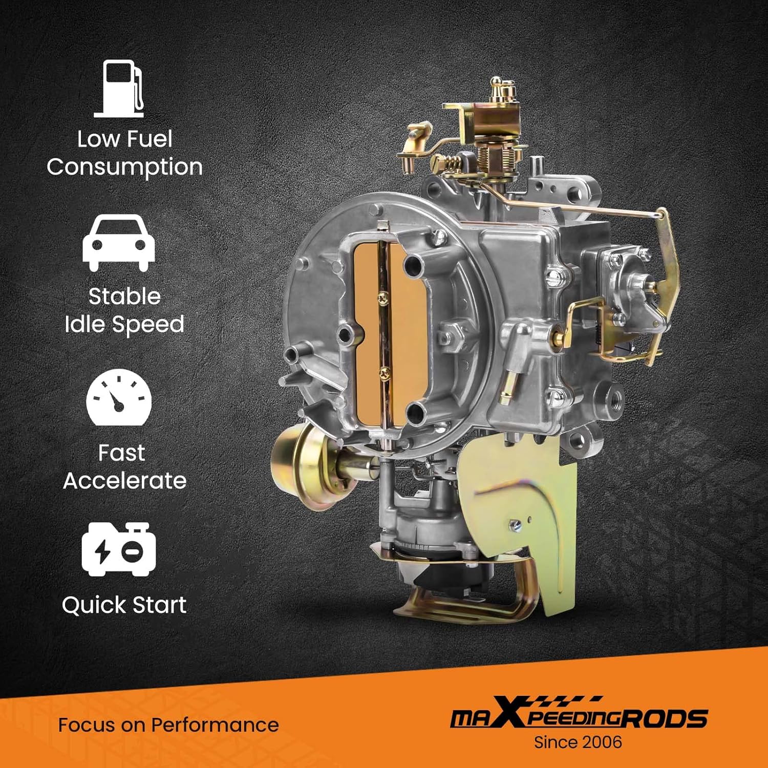 maXpeedingrods 2 Barrel Carburetor for Ford 289 302 351 Cu F100 F250 F350 Mustang Comet