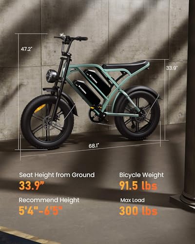 Electric Bike for Adults,Peak 1000W/1500W Motor,20/28MPH 55-150Mile ebikes for Adults with 10.4AH/13AH/26AH Battery