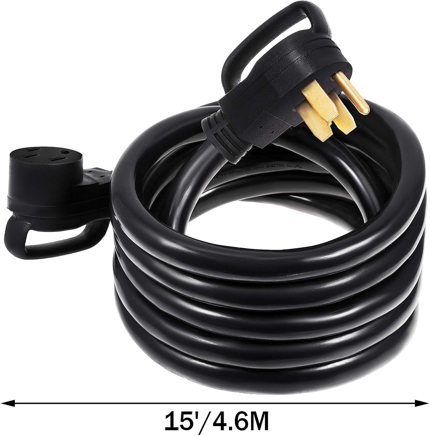 Mophorn 25Ft 50 Amp RV Extension Cord Durable Premium Power Cord RV 26.5mm Wire Diameter Extension Cord Copper Wire RV Cord Power Supply Cable for