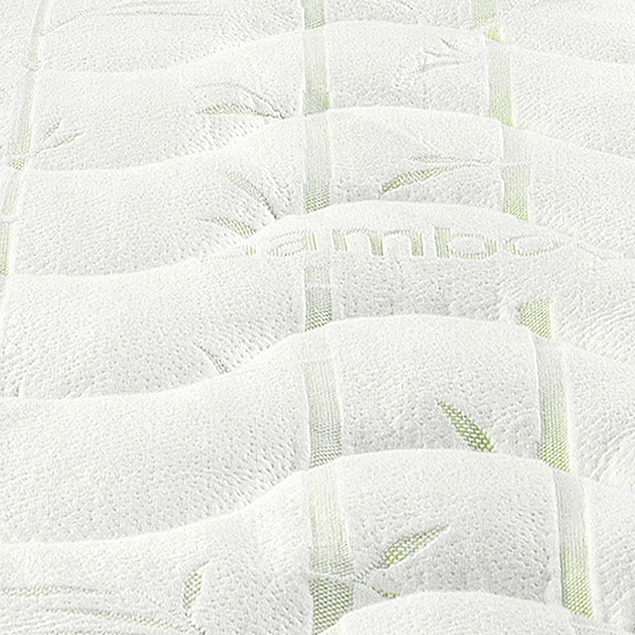 Royal Hotel Bedding Hypoallergenic Cool Bamboo Jacquard Fitted Mattress Topper California King Size Extra Plush and Soft Mattress Pad