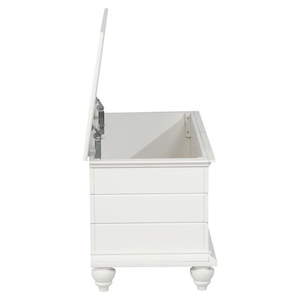 Linon Whitehurst Wood Cedar Chest in White
