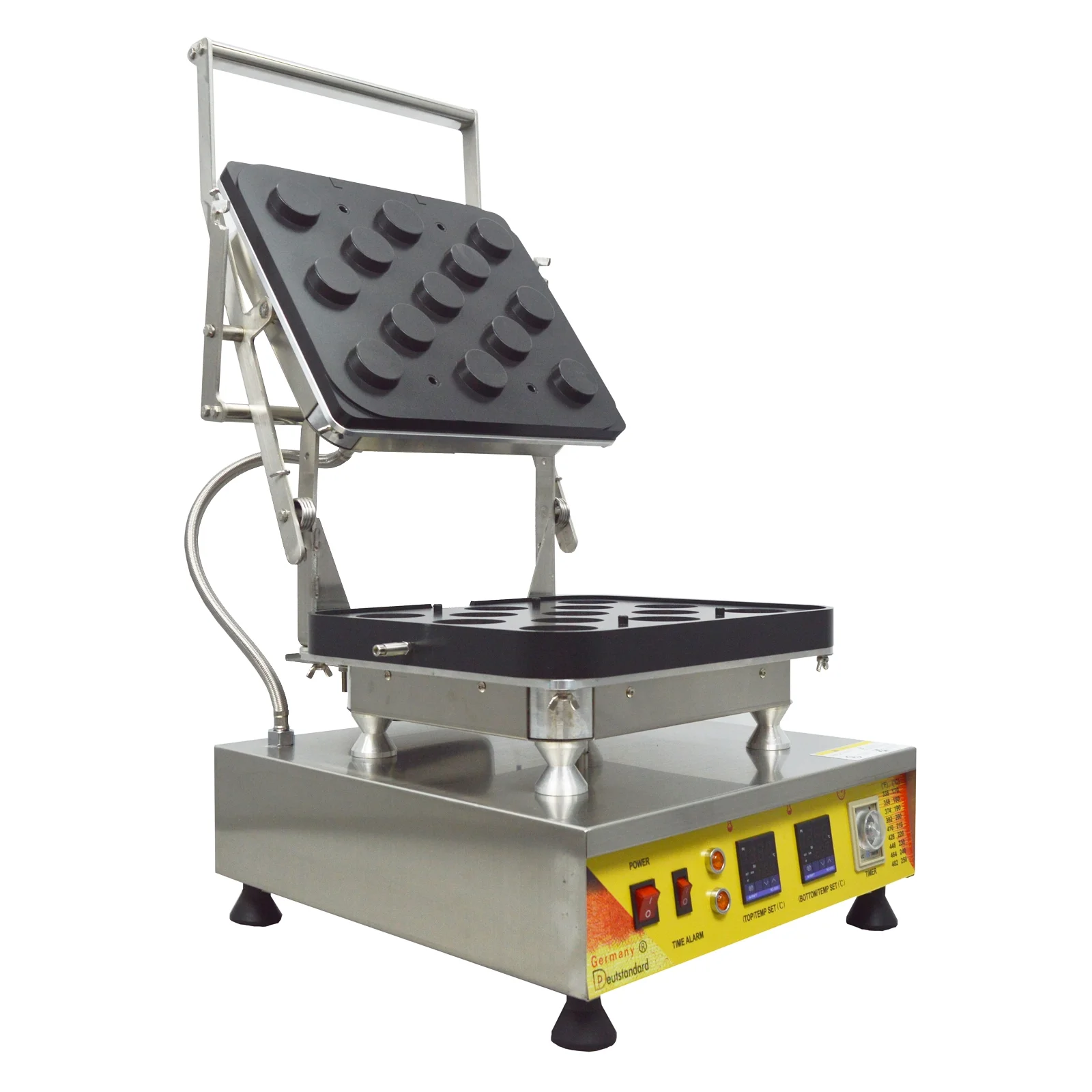 INTBUYING Commercial Tart Shell Machine Custard Tart Pie Waffle Maker 13 Holes
