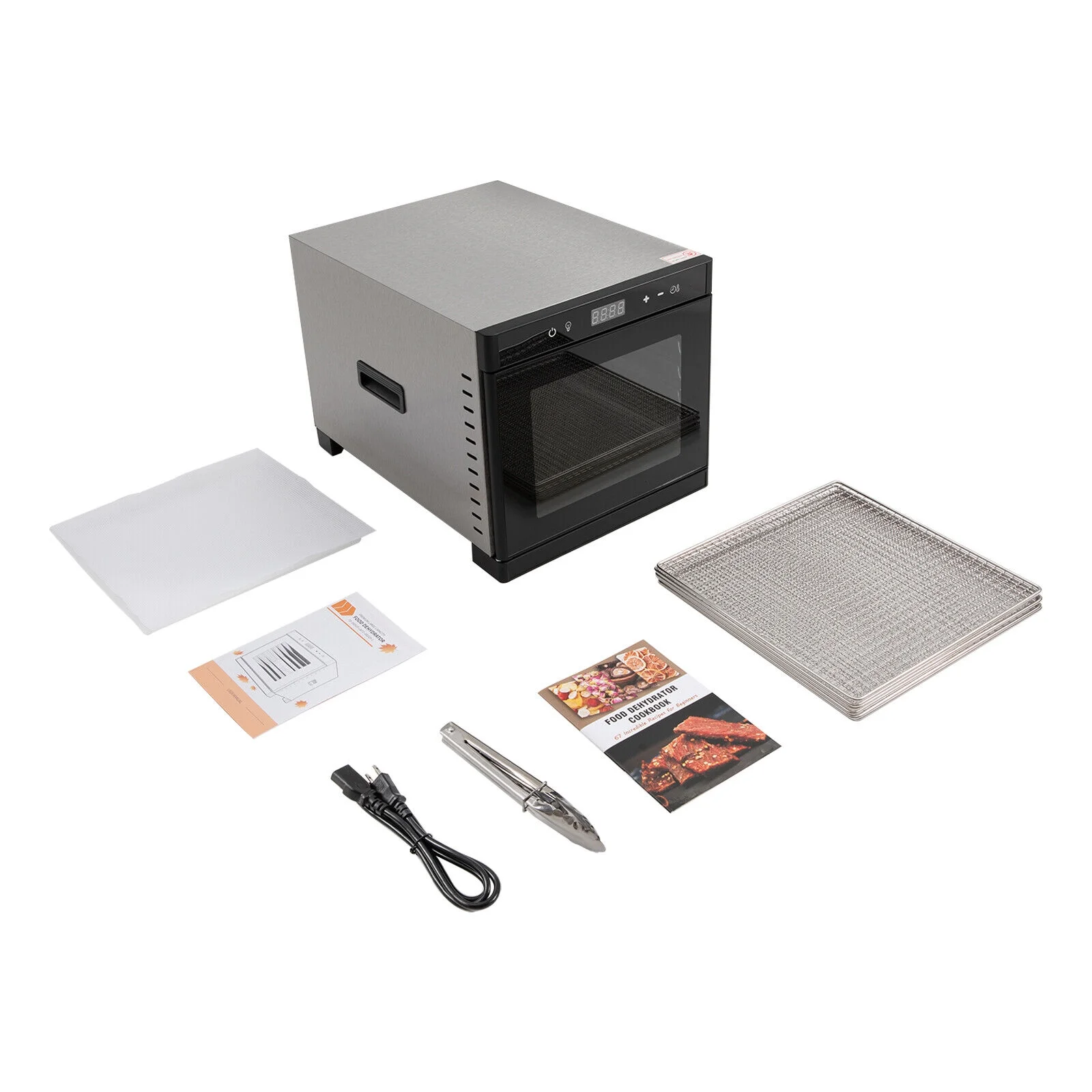 6/8 Trays Food Dry Dehydrator Stainless Steel Meat Fruit Vegetable Dryer Machine