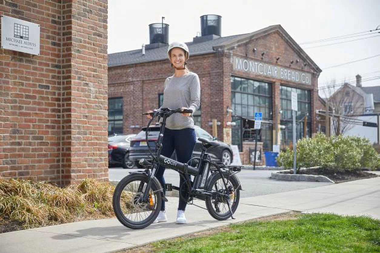 GoPower GoCity 500W Foldable Electric Bike for Adults, up to 36 Miles, 20 MPH, LCD Display, E-Bike