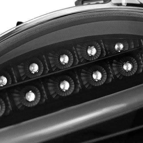 Spec-D Tuning 2001-2007 Mercedes Benz W203 C-Class C230 C240 C320 LED Projector Headlights Black Hea