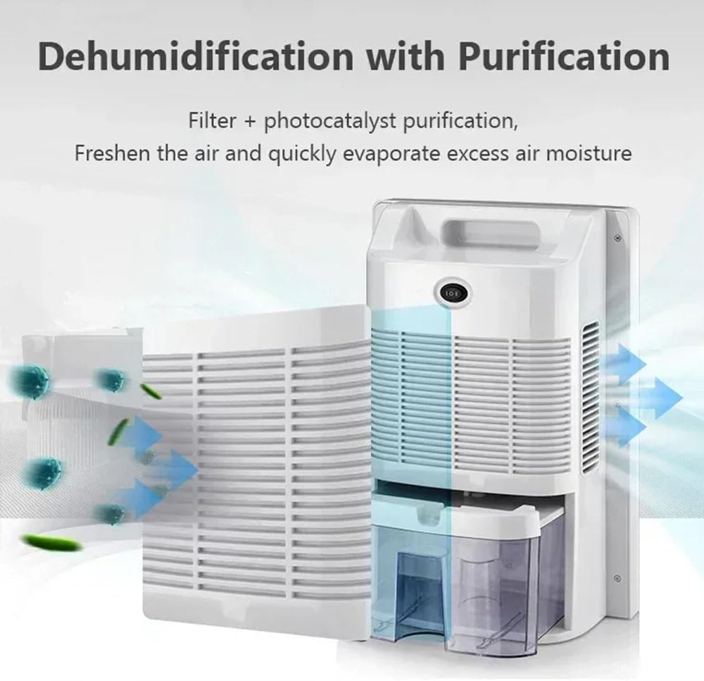 2.2l Dehumidifier Moisture Absorber Home Dehumidifier Basement Moisture Absorber Mute Remote Control Timing External Water Pipe Led Display Humidity