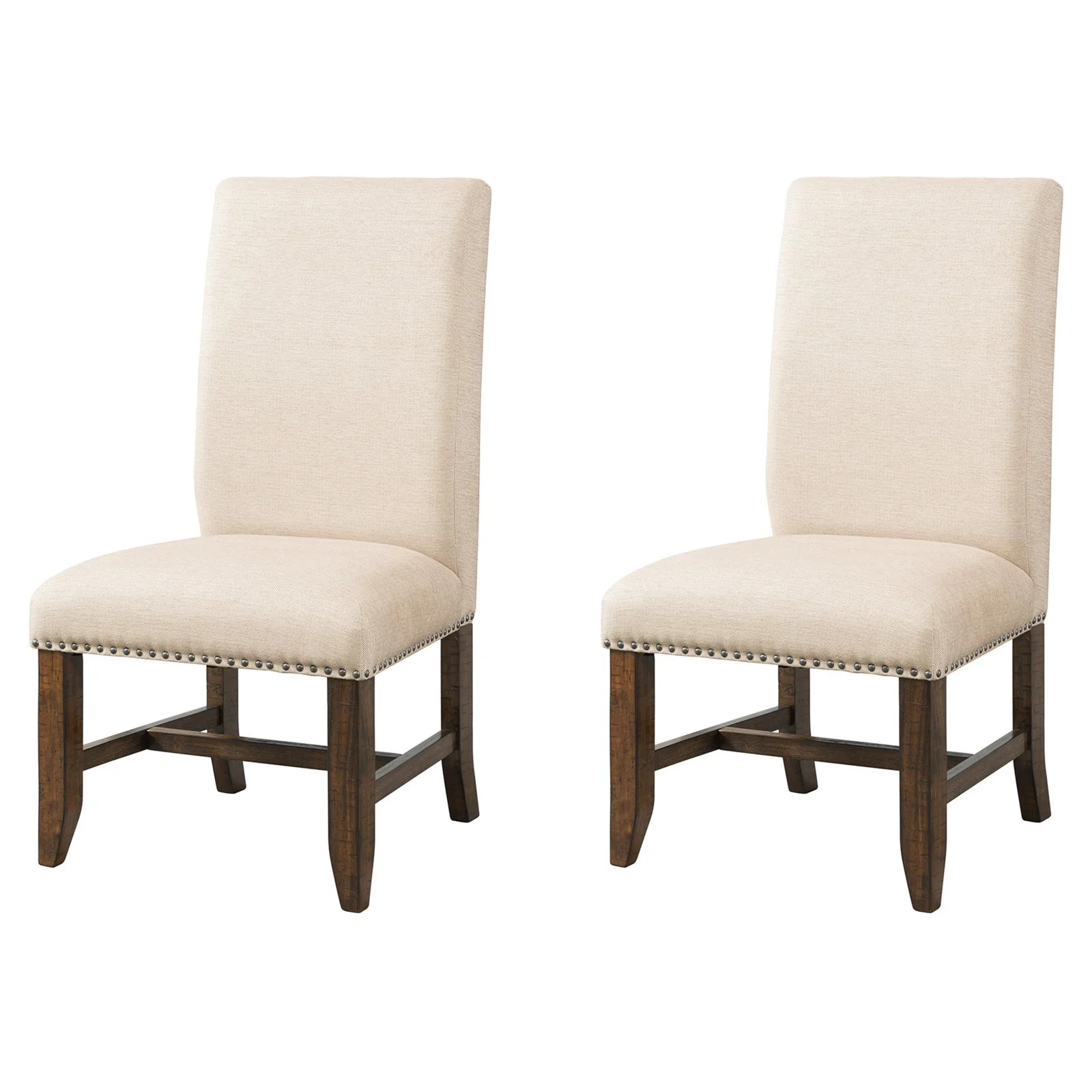 Picket House Furnishings Francis 7PC Dining Set-Table & 6 Fabric Side Chairs