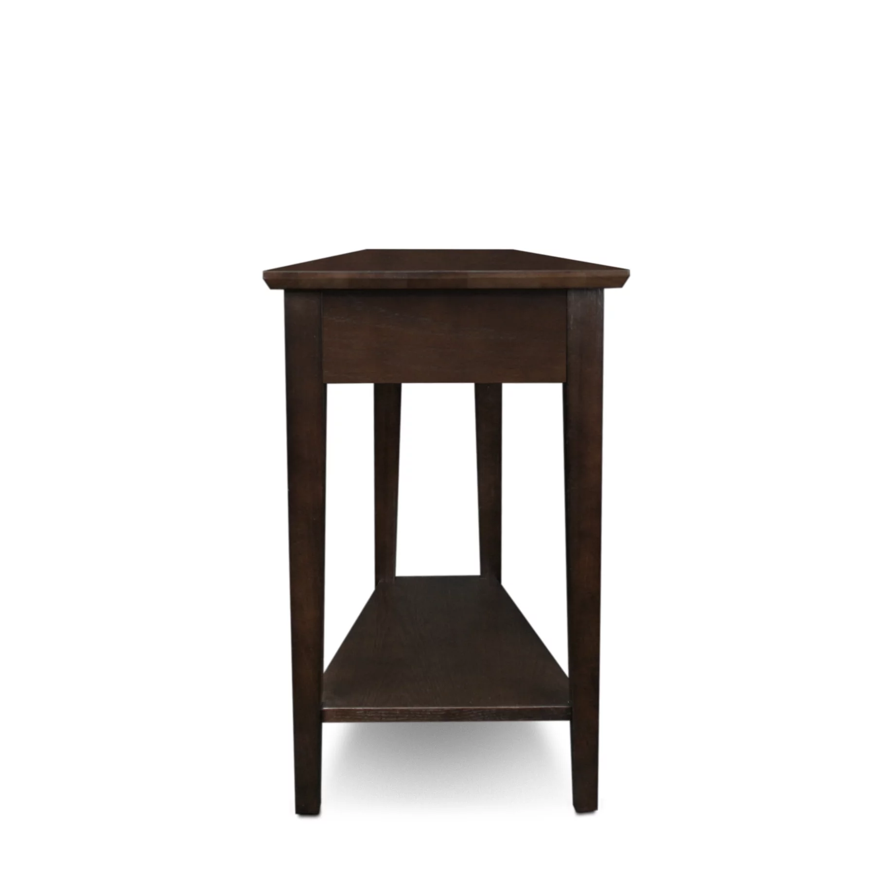 Compact Recliner Wedge Table in Chocolate Oak