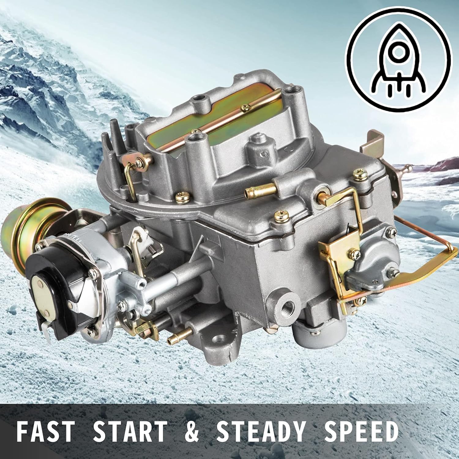 Mophorn Carburetor Heavy Duty 2100 2 Barrel Carburetor for F100 F250 F350 Mustang Engine 289 302 351 for JEEP 360 Carburetor (for Ford F100 F250 F350)