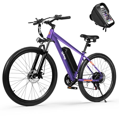Racer Electric Bike for Adults - 21-Speed Mountain Lightweight Ebike with Peak 750W 22MPH Brushless Motor, 375Wh Removable Battery