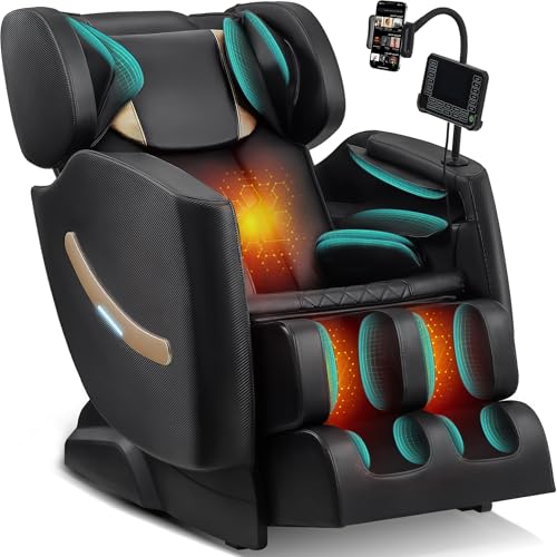 2025 Massage Chair Full Body - Zero Gravity Massage Chair for Back Fatigue with 10 Fixed Rollers, Footrest, Heating, Airbag Massager, Bluetooth