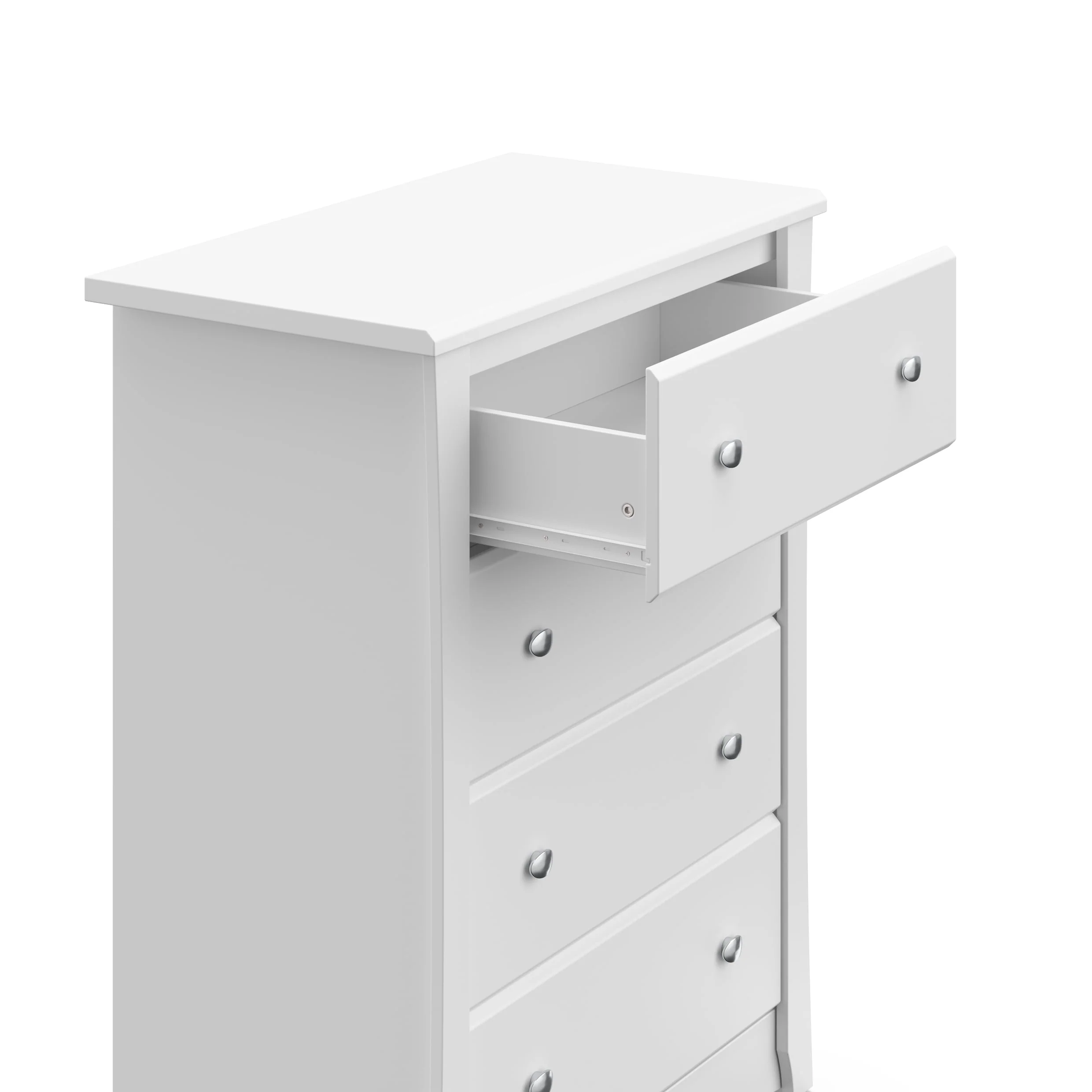 Storkcraft Crescent 4 Drawer Kids Dresser White