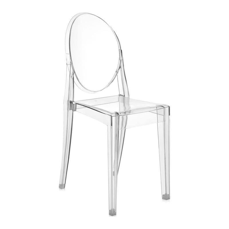 Kartell Victoria Ghost Chair Solid - Polycarbonate Black - 4857000000