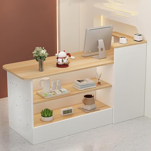 Front Desk Reception Counter, Retail Checkout, Modern Cashier Cabinet