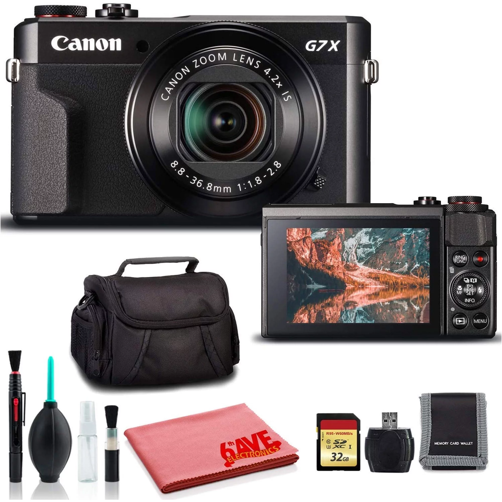 Canon PowerShot G7 X Mark II Digital Camera (International Model) - Ultimate Kit - Curated Treasures Market