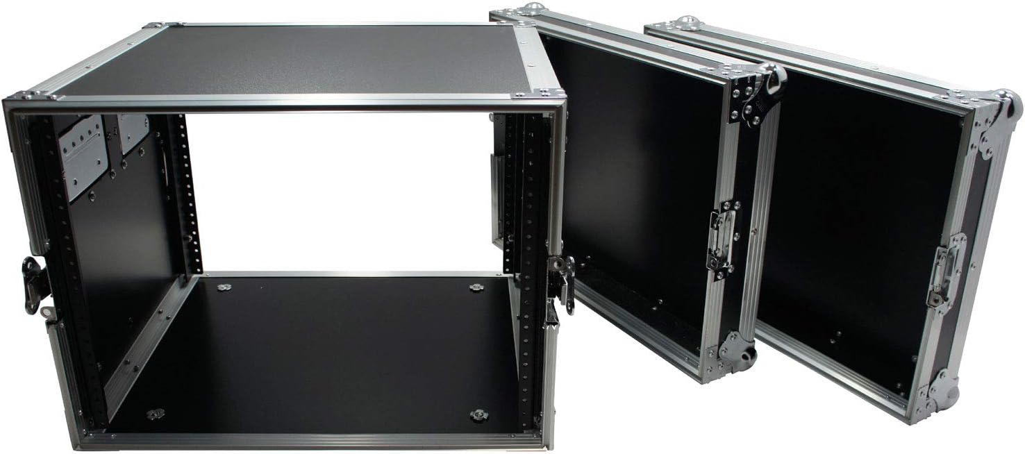 Harmony Cases HC6UAD DJ Flight Amp 6U Rack Space Road Travel Amplifier Case