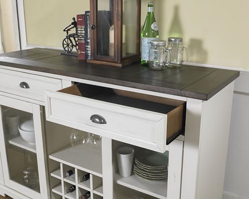 , Server - Dark Oak & White Servers, Sideboards & Buffets