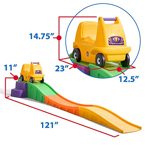 Step2 Up & Down Roller Coaster Toy for Kids, Ride On Push Car, Indoor/Outdoor Playset, Toddlers Ages 2 - 5 years old, Compact Storage