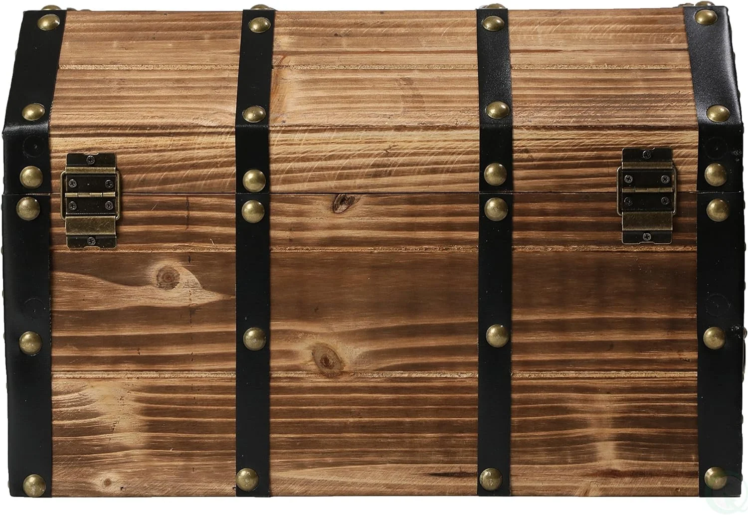 WANHUI(TM Large Wooden Pirate Lockable Trunk with Lion Rings