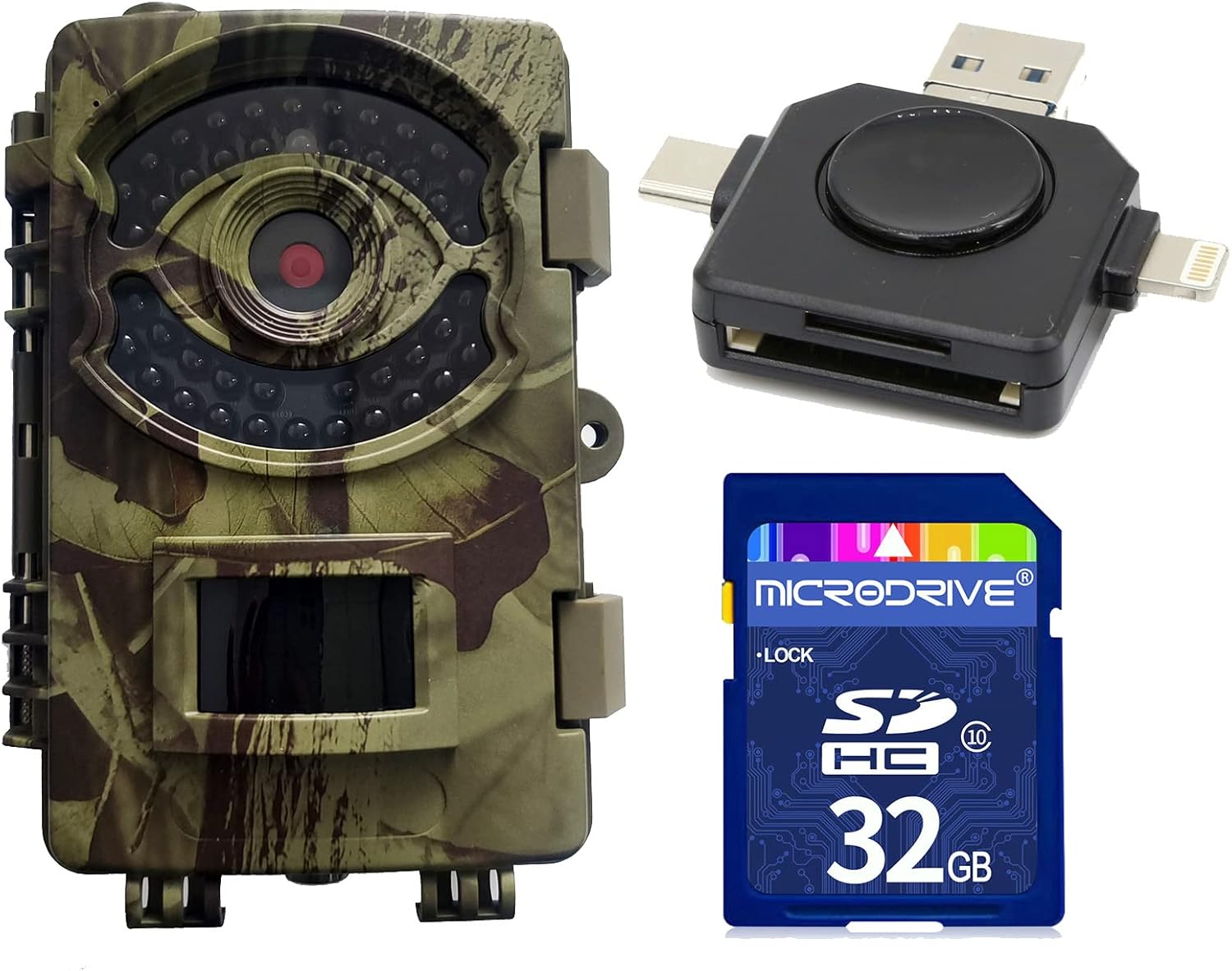 Hunting Trail Camera, Game Camera 82ft Wildlife Camera with 42 IR LEDs No Glow Infrared, 4K Deer Game with Night Vision Motion Activated Waterproof