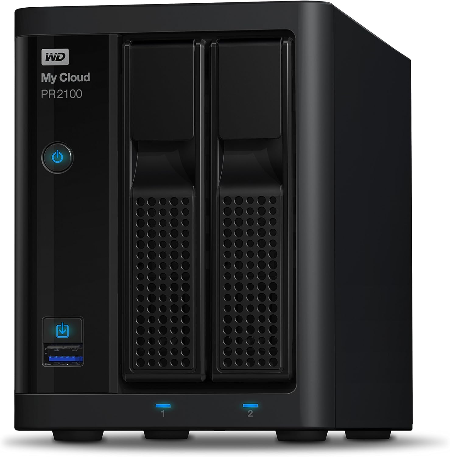WD 8TB My Cloud Pro Series PR2100 Network Attached Storage - NAS - WDBBCL0080JBK-NESN