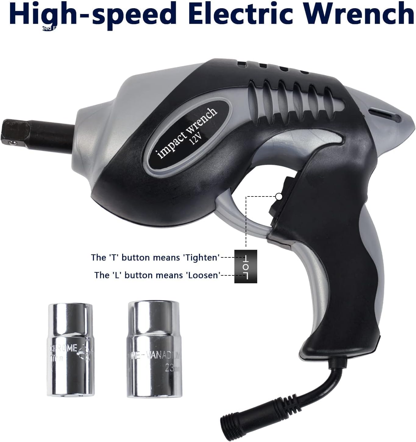 FEANISIFEI Electric Car Jack Kit 3 Ton 12V Electric Car Jack with Impact Wrench Electric Jack for Car SUV Car Emergency Repair Kit