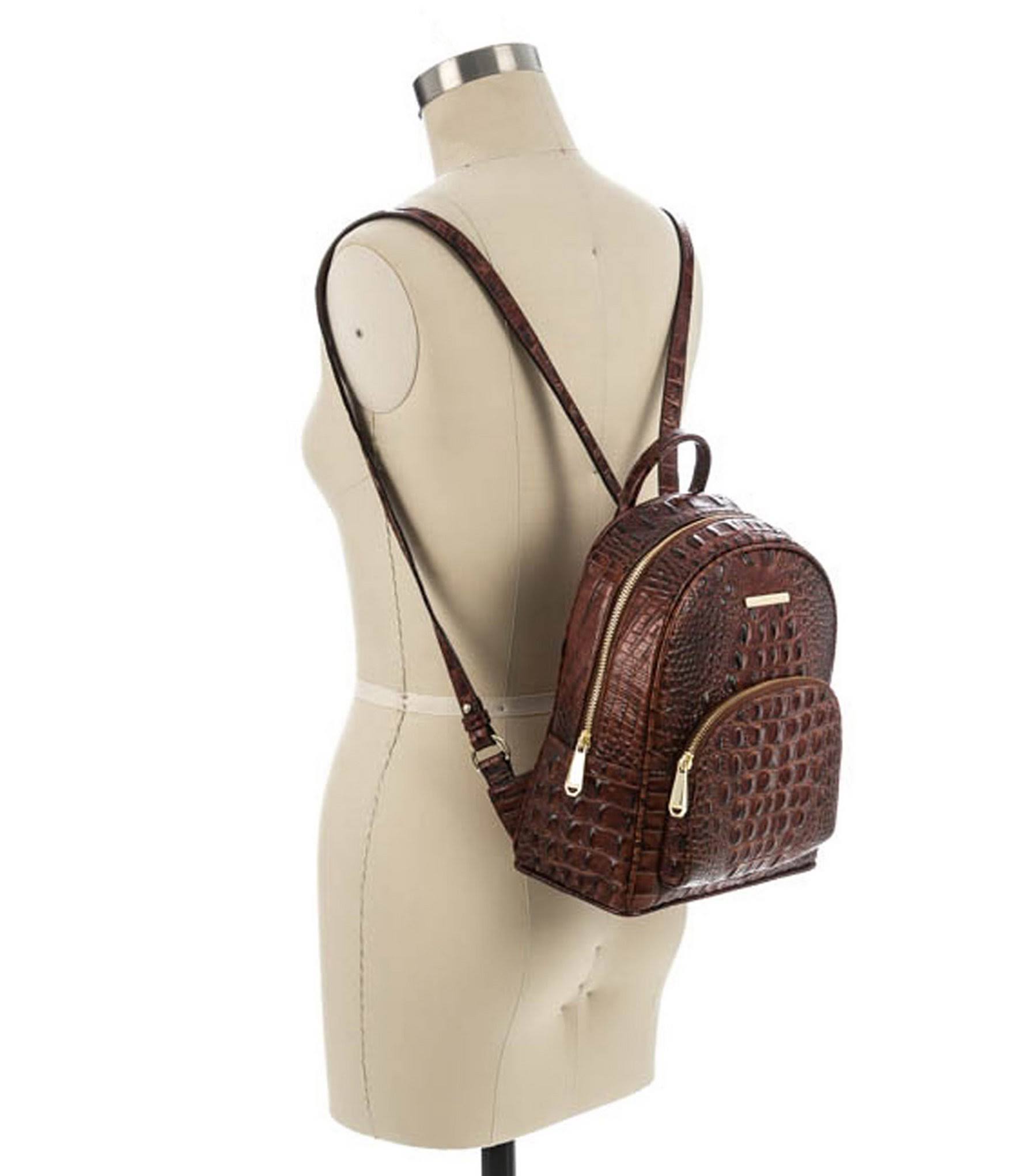 Brahmin Pecan Melbourne Collection Mini Dartmouth Backpack