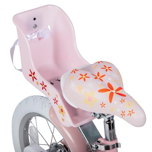JOYSTAR Unicorn Kids Bike for Girls Ages 2-9 Years Old, 12 14 16 18 Inch Kids Bike with Training Wheels, Doll Seat, Streamers and Basket