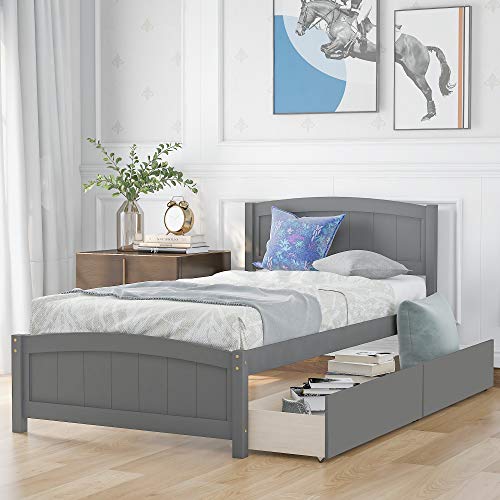 SOFTSEA Full Murphy Bed Wall Beds, Wood White Cabinet Bed 61.5” Foldable Platform Bed with Shelf for Guest Room