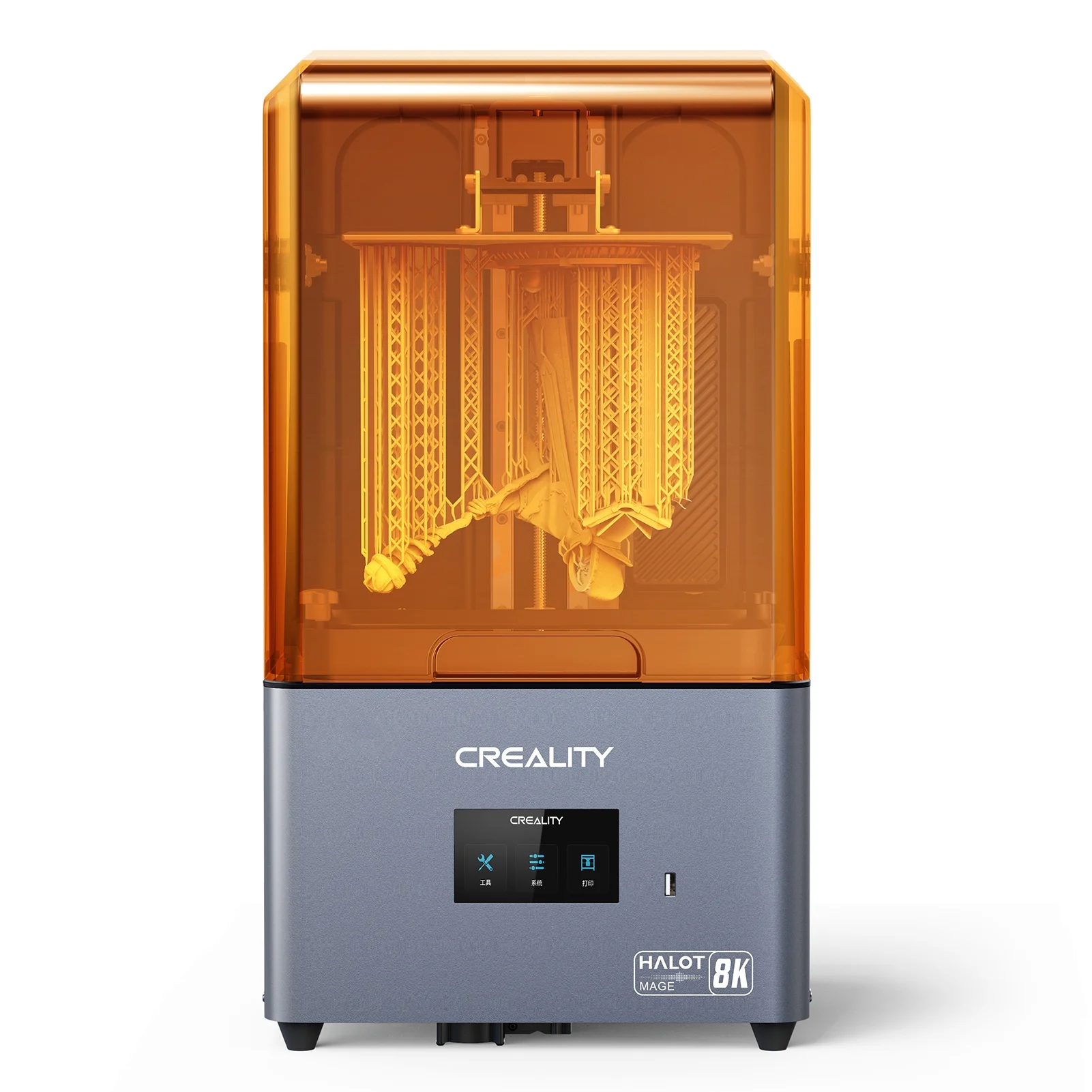Pinnaco Creality HALOT-MAGE 3D Printer LCD UV Photocuring Resin Printer with 8K Resolution 10.3'' Monochrome Screen and 4.3'' Touchscreen High