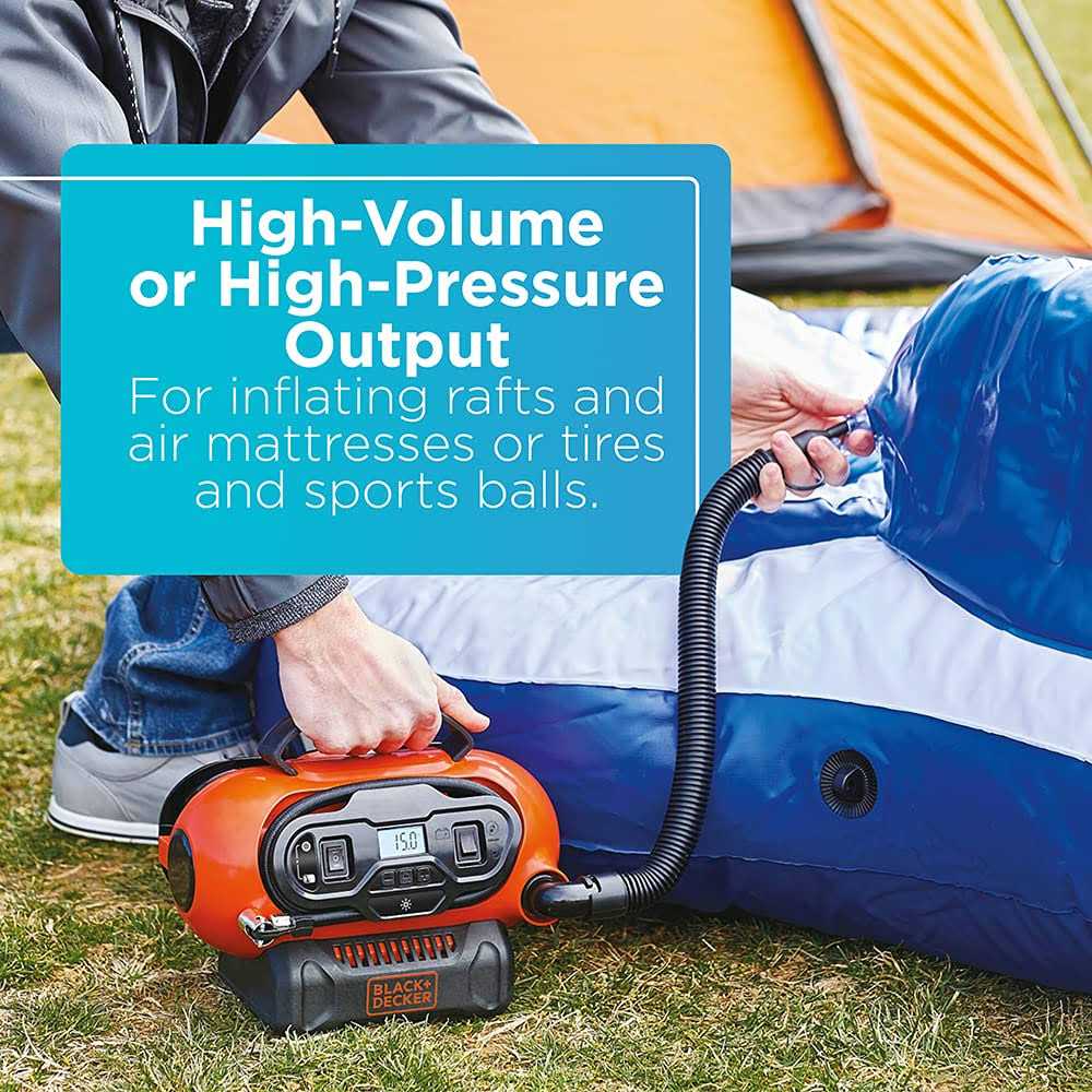 BLACK+DECKER 20V Cordless Inflator - Sports Supplies Online Store