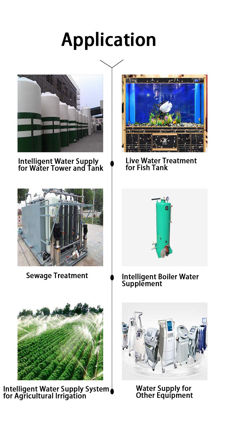 Taidacent Automatic Water Level Controller Water Pump Controller Water Tank Automatic Filling System Either to Fill or Empty a Tank Two Non Contact