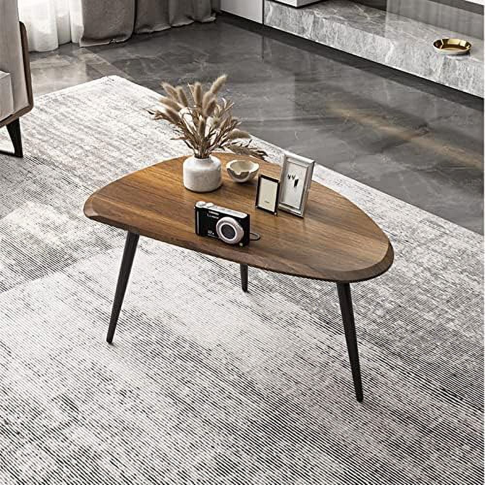 2 Sets of Scandinavian Light Luxury Living Room Irregular Coffee Table Wood Creative Sofa Side Bedside Table Modern Minimalist Balcony Coffee Table
