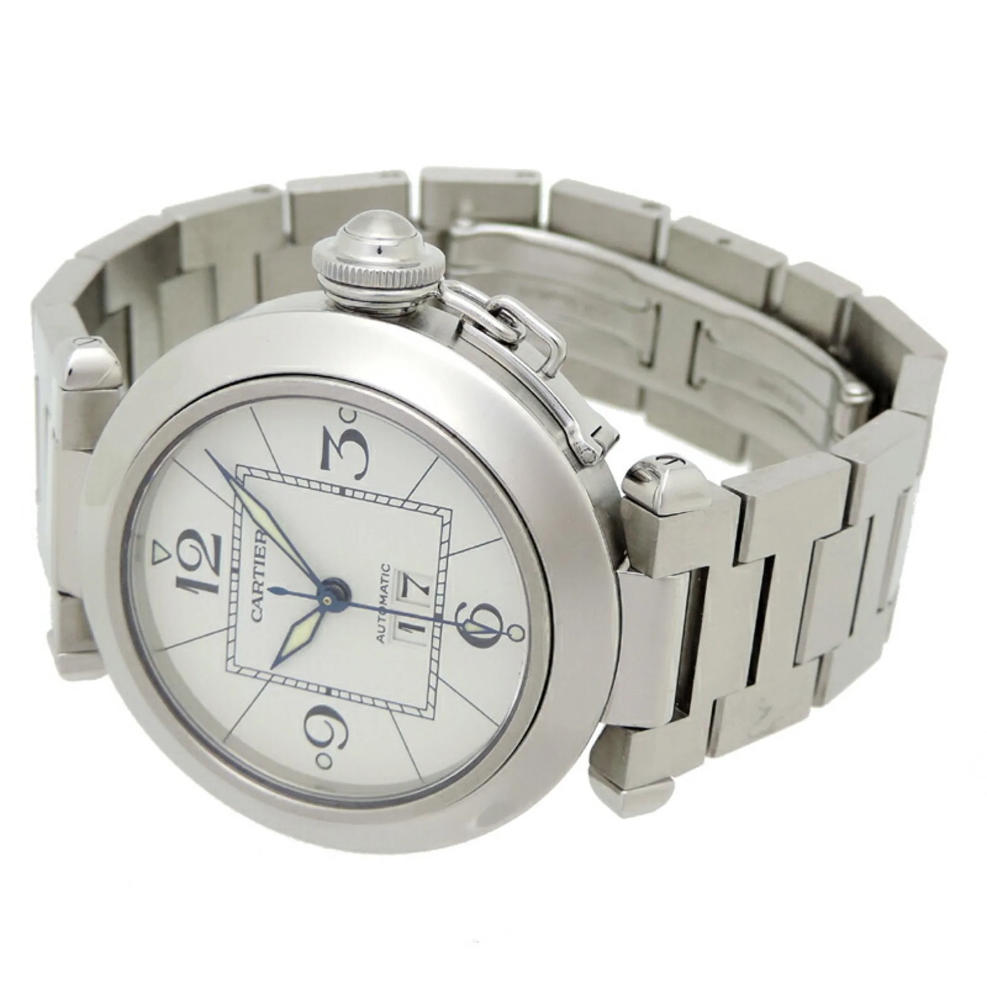 Pre-Owned Cartier Pasha C de Watch Big Date Men's W31055M7 (Good)
