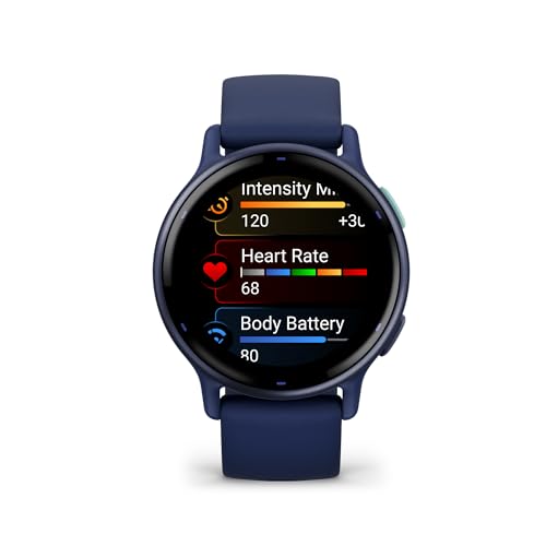 Garmin v&iacute;voactive 5, Health and Fitness GPS Smartwatch, AMOLED Display, Up to 11 Days of Battery, Ivory