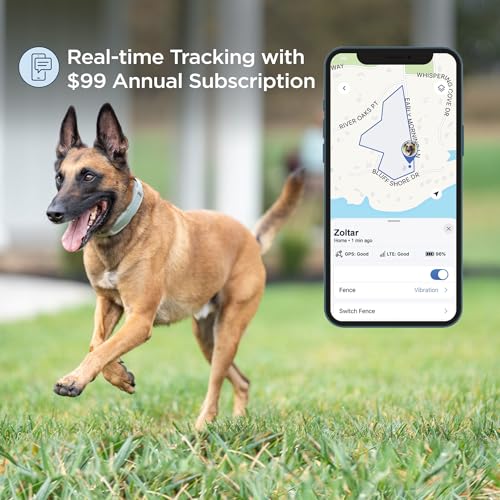 Invisible Fence GPS Dog Fence & Tracking Collar Bundle with Training Flags (White) & Treat Bag (Blue), Wireless GPS Tracker Collar