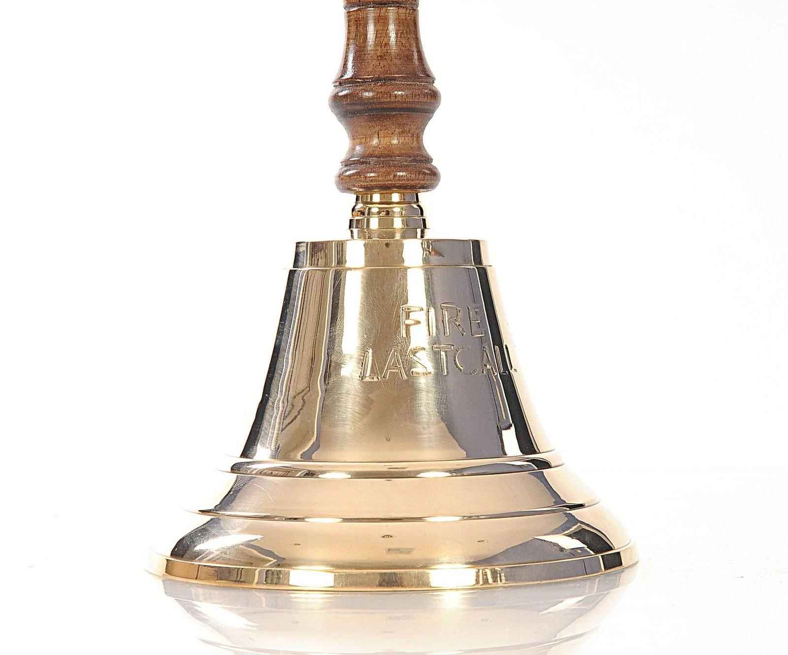Old Modern Handicrafts 6 in. Fire Last Call Hand Bell