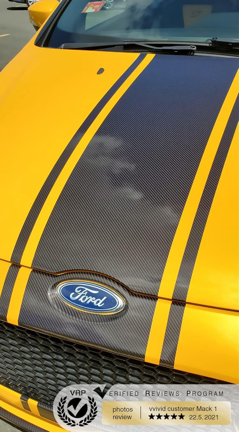 VViViD XPO Black Carbon Gloss Tek R 3 Layer 3D Realistic True Carbon Fiber Look Cast Vinyl Wrap (5ft x 5ft) Pack of 2