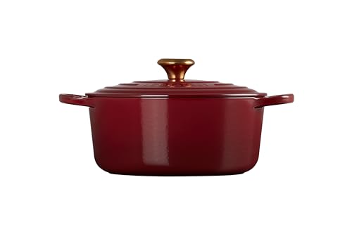 Le Creuset Enameled Cast Iron Signature Round Dutch Oven, 5.5 qt., Cerise